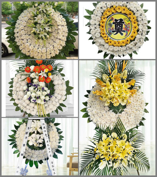 河南南阳镇平县马庄乡大龙庙村花圈速递